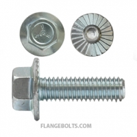 5/16-18X3/4 Hex Serr Large Flange Screw Grade 5 Zinc
