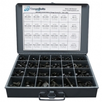 Metric Class 10.9 DIN Hex Flange Kit w/ Steel Tray - 370 Pcs
