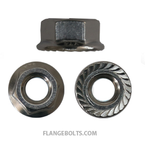 5/16-18 Serrated Hex Flange Nut 18-8 Stainless Steel